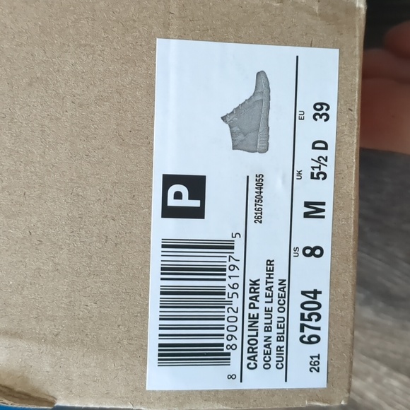 Clarks Caroline Park Ocean Blue Leather Boots - Picture 7 of 9